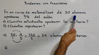 Problemas con fracciones | Multiplicación de fracciones | 1