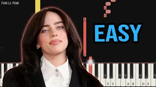 Billie Eilish - WILDFLOWER | EASY Piano Tutorial by Pianella Piano