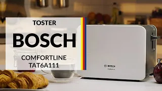 Toster Bosch ComfortLine TAT6A111 – dane techniczne – RTV EURO AGD