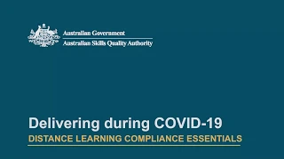 Part 6: Delivering during COVID 19 (Online learning: compliance essentials webinar)