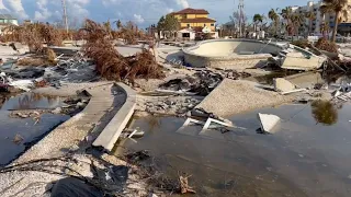 Hurricane ravaged Fort Myers Beach