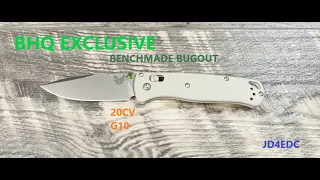 Blade HQ Exclusive Benchmade Bugout; 20CV and G10