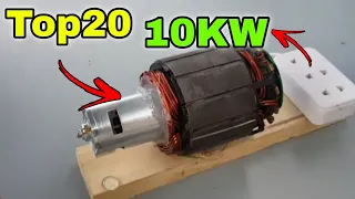 TOP20 220V GENERATORS IN THE WORLD 🌎 USING FREE ELECTRICITY THAT I HAVE DONE IN 2021/2022