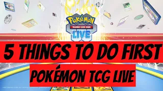 Pokemon TCG Live - 5 Things to do First