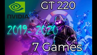 *NVIDIA GT 220 1gb in 7 GAMES  |  (2019-2021)