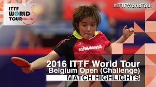 2016 Belgium Open Highlights: Bernadette Szocs vs Saki Shibata (R32)