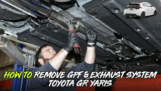 'How To' Remove GR Yaris GPF & Exhaust System! (Scorpion GPF-Delete) - Part 1/9
