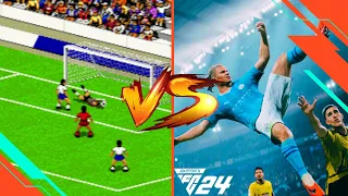 FIFA soccer game graphics comparison PART 1 [1993 - 2024]