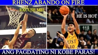 KOBE PARAS IMPRESSIVE DEBUT | BIG SHOT RHENZ ABANDO | UP VS ADAMSON | UST VS NU