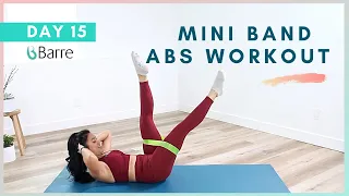 DAY 15 Barre Workout Challenge // Mini Band Workout For Abs