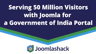 Serving 50 Million Visitors with Joomla for a Government of India Portal with Ashwin Date