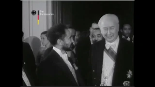 Emperor Haile Selassie of Ethiopia visits Germany 1954