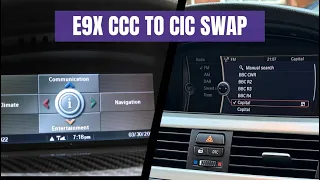 BMW E9x CCC to CIC swap replacement retrofit DAB E8x E6x 135i 335i e90 e91 e92 e93 e82 e83 e87 e88