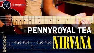 Cómo tocar "Pennyroyal Tea" de Nirvana en guitarra - (HD) Tutorial Acordes + SOLO - christianvib