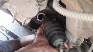 gear oil leakage //driveshaft axle oil seal change