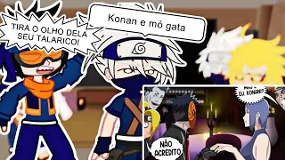 Time Minato reagindo ao Encontro do Tobi e Konan/Voice makers Naruto Shippuden(OBITO,RIN)GC•