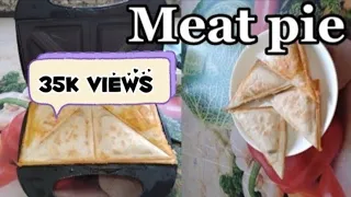 How to Make Meat Pie In The Sandwich Toaster /Pie At Home In 1min.