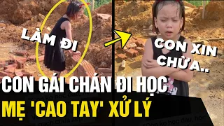 Con gái cứng đầu KHÔNG CHỊU ĐI HỌC, bà mẹ liền CAO TAY xử lý khiến bé SỢ ĐẾN GIÀ | Tin Ngắn 3 Phút