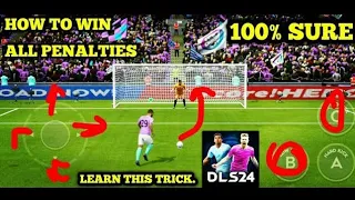 How to win all penalty shootout game tricks and tips DLS 24 best goalkeeper