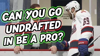 Can You Go UNDRAFTED In NHL 22 Be A Pro