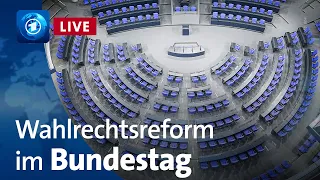 Bundestag stimmt über Wahlrechtsreform ab