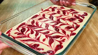 ЭКОНОМНЫЙ ПИРОГ на КЕФИРЕ с вареньем. Быстро к чаю. ECONOMICAL CAKE on KEFIR with jam.