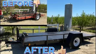 Painting my trailer on a 80$ budget ‼️ Amazing Results ❗️