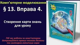 § 13. Вправа 4. Створення карти знань для уроку | 9 клас | Морзе