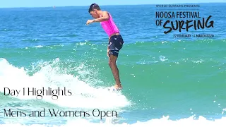 Day 1 highlights-Noosa Festival of Surf- Womens/Mens Open