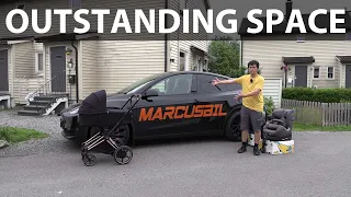 Tesla Model Y Performance car seat and stroller test