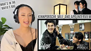 KinnPorsche The Series Mile & Apo What's In My Bag REACTION | SPILLING SECRETS