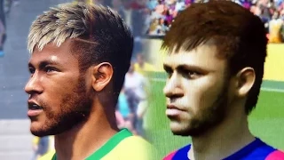 FIFA 15 vs PES 15 - FC Barcelona | Head to Head Player Faces Ft. Messi, Neymar, Suarez & More!