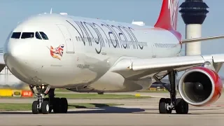30+ EXTREMELY CLOSE UP Engine Spool Ups at Manchester Airport Runway 23L