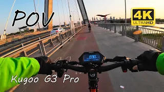 Kugoo KuKirin G3 Pro Electric Scooter City Ride POV [4K] 60 FPS