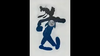 Disney's Goofy - Glow In The Dark Custom Spray Paint Art by Allure Art