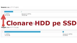 Clonare Windows 10, copiere de pe HDD pe SSD