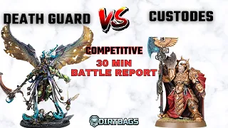 Death Guard vs Custodes | Competitive Leviathan | Warhammer 40k Battle Report