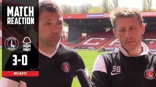 Post U18's Vs Nottingham Forest: Sergei Baltacha & Simon Clark speak to CAFC Player