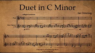 Duet for Flute and Bass Clarinet in C Minor