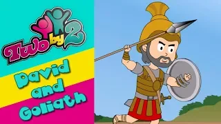 David and Goliath. Animated bible songs for children. Two By 2