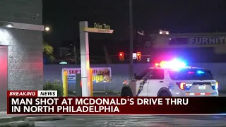 Man hospitalized following road rage shooting in McDonald's drive-thru