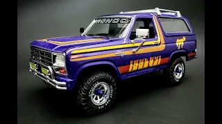 1982 Ford Bronco SUV V8 4x4 1/25 Scale Model Kit Build How To Assemble Paint Decal Letter Tires
