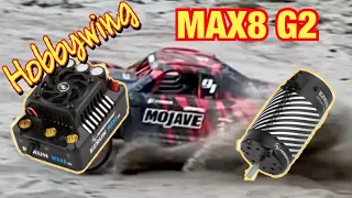 Hobbywing max8 Gen2 with 2250kv motor in the Arrma Mojave