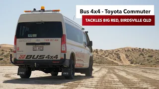 Bus 4x4 Conversion of Hiace Commuter Test Drive on Big Red