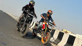 Pulsar N160 Vs Hornet 2.0 Race | Full Gas