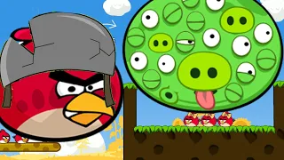 Angry Birds Cannon 3 - FORCE AND KICK OUT THE GIANT PIG TO RESCUE STELLA LEVEL SOLUTIONS!