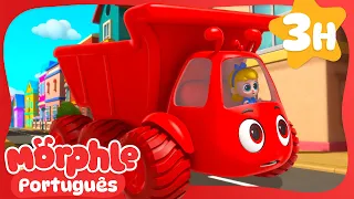 🚚 Morphle o Caminhão Vermelho! 🚚 | MARATONA DE 3 HORAS! | Morphle em Português | Desenhos Animados