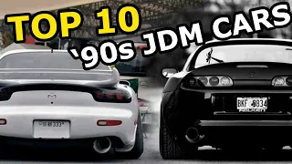 TOP 10: '90s Japanese Cars (Best JDM Sport Cars)