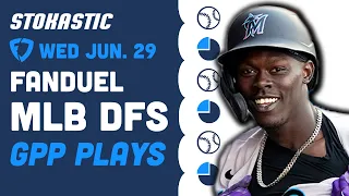 FanDuel MLB Picks Today 6/29 | Low-Owned Plays & Sneaky GPP Stacks Friday