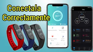 Conecta tu manilla o pulsera inteligente Smartband de forma correcta.